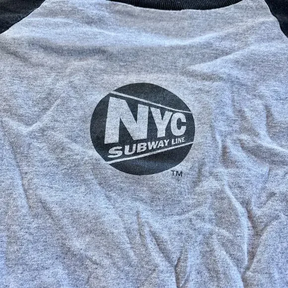 NYC 7 Train Baseball Tee XL Mets Shea Stadium New York Retro Nostalgia tshirt XL - Picture 7 of 7